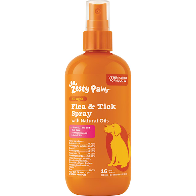Zesty Paws Flea & Tick Spray for Dogs, 16 fl. oz. - Carousel image #1