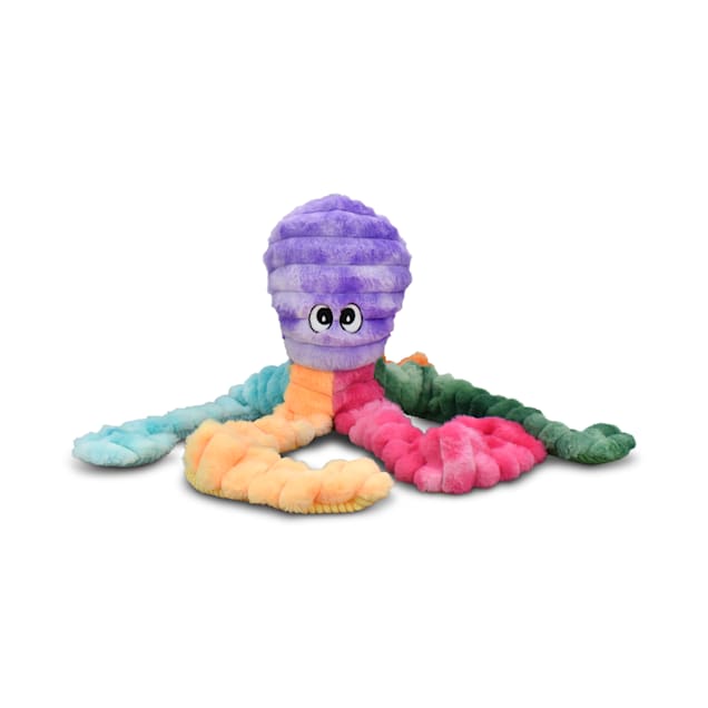 Multipet International Lamb Chop Jumbo Crimpy Rainbow Octopus Dog