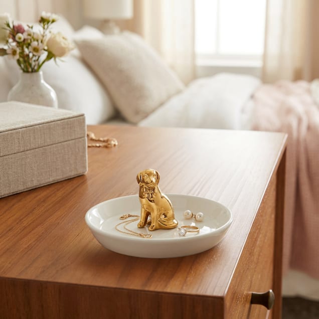 Petco Golden Retriever Jewelry Dish | Petco