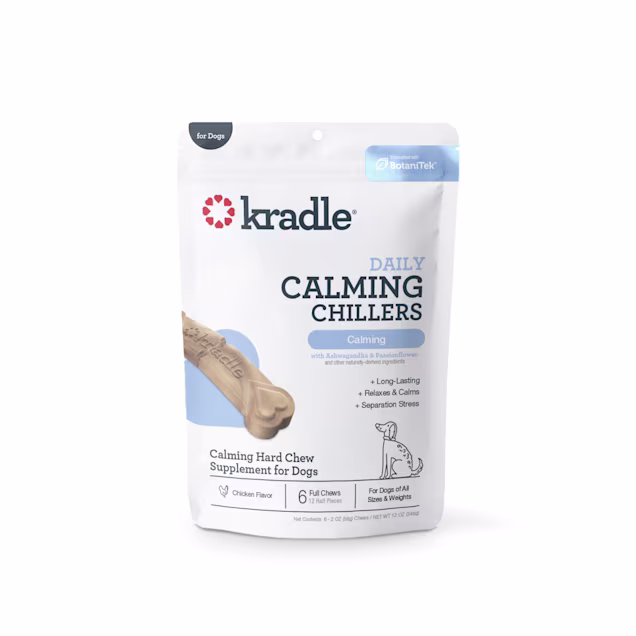 Kradle Chicken-Flavored Hard Chews Calming Chillers for Dogs, Count of 6 - Carousel image #1