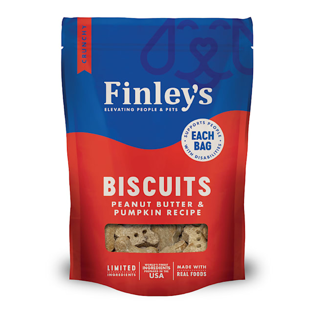 Finley's Peanut Butter And Pumpkin Biscuits Dog Treats, 6 oz. - Carousel image #1