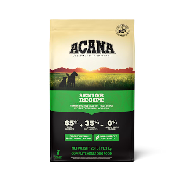 ACANA Senior Recipe ドライフード2kg×2袋 ACANA Grain Free Dry Dog Food Senior Recipe, 25 lbs. | Petco