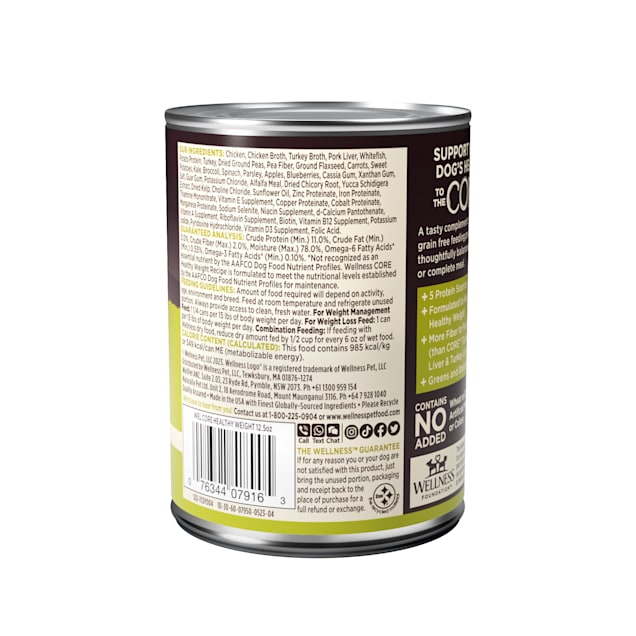 Wellness dog food weight best sale management