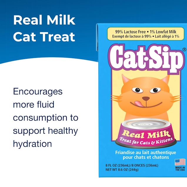 PetAg Cat Sip Real Milk Treat 8 fl. oz. Petco