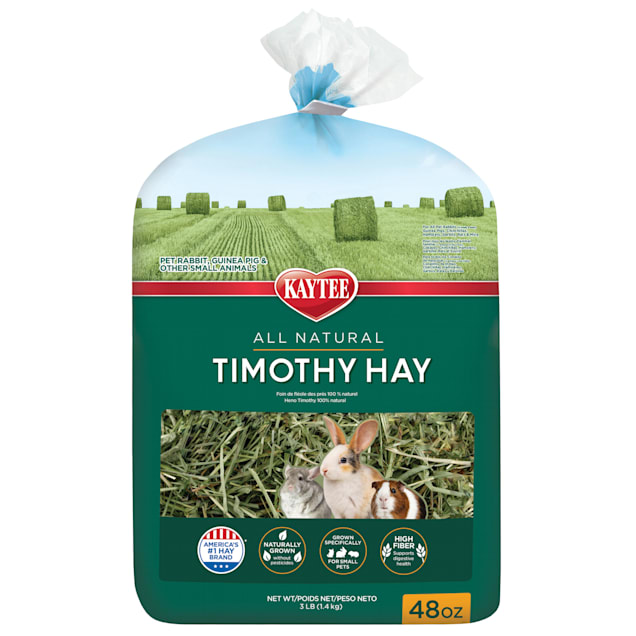 Kaytee Natural Timothy Hay for Rabbits & Small Animals, 48 oz. - Carousel image #1