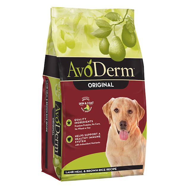 AvoDerm Natural Lamb Meal & Brown Rice Adult Dry Dog Food, 4.4lbs - Carousel image #1