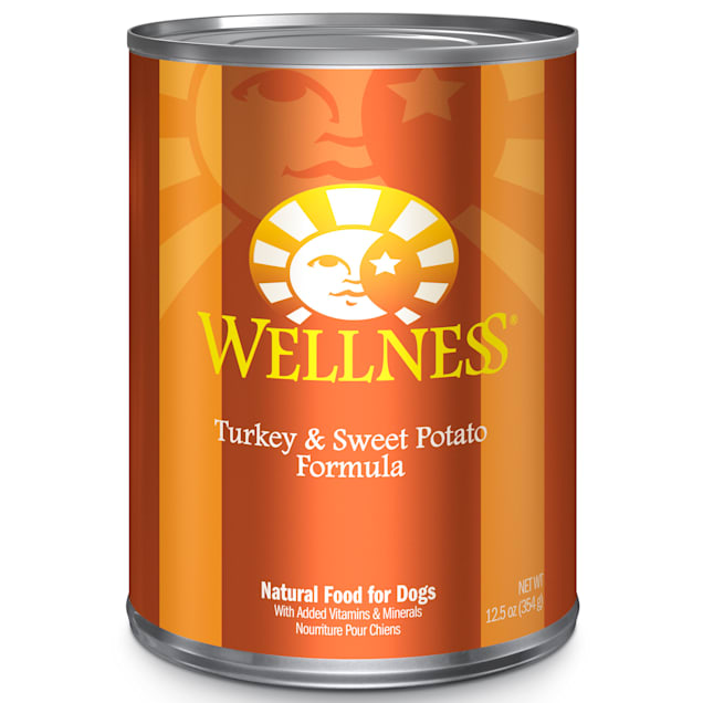 Wellness Complete Health Natural Turkey and Sweet Potato Wet Dog Food, 12.5 oz., Case of 12 - Carousel image #1