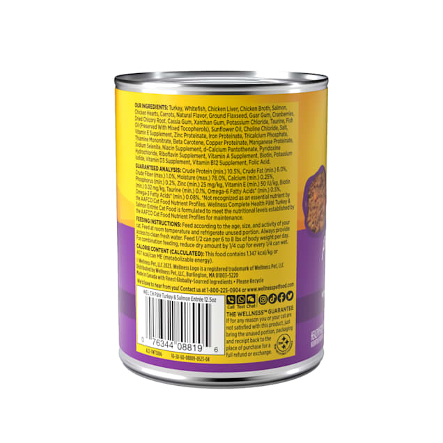 Wellness Complete Health Natural Grain Free Turkey Salmon Pate