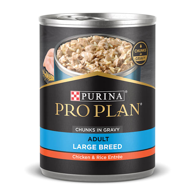 Purina Pro Plan Focus Chicken & Rice Entree Adult Large Breed Dry Dog Food, 13 oz., Case of 12 - Carousel image #1