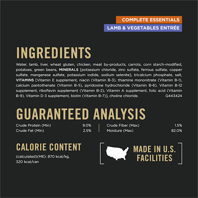 Purina Pro Plan Complete Essentials High Protein Lamb and