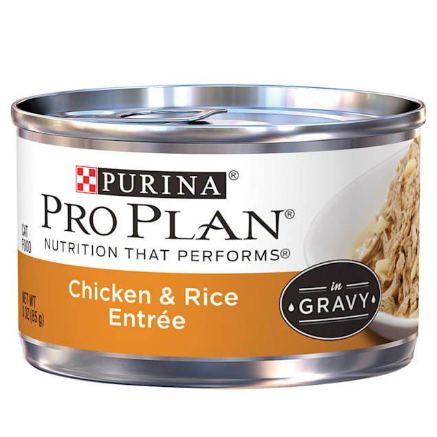 Purina Pro Plan Canned Cat Food, Savor Chicken & Rice - 24 cans, 3 oz each