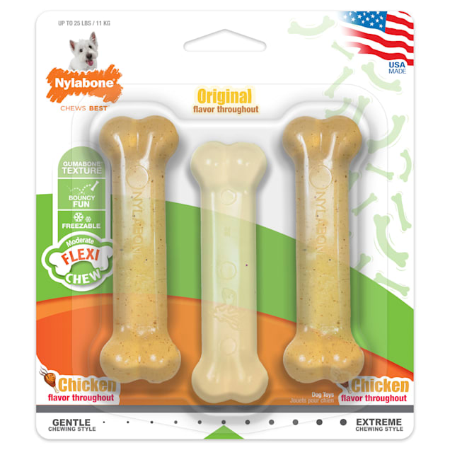 Nylabone Flexi Chew Dog Chew Value Pack, Small - Carousel image #1