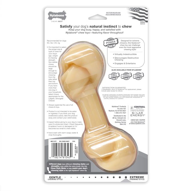 Nylabone big chew durable toy bone for large breeds deals