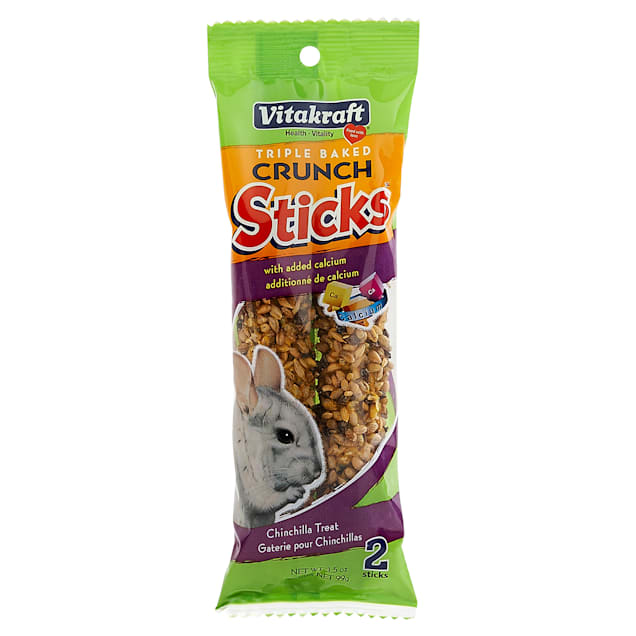 Vitakraft Triple Baked Crunch Sticks Chinchilla Treat, 3.5 oz. - Carousel image #1