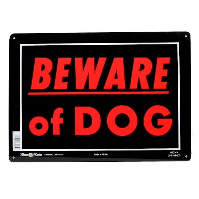 Hillman Cuidado Con El Perro (Beware of Dog) Spanish Sign, 8 x 12-In.