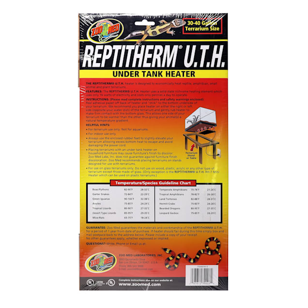Zoo med repti therm under tank heater clearance