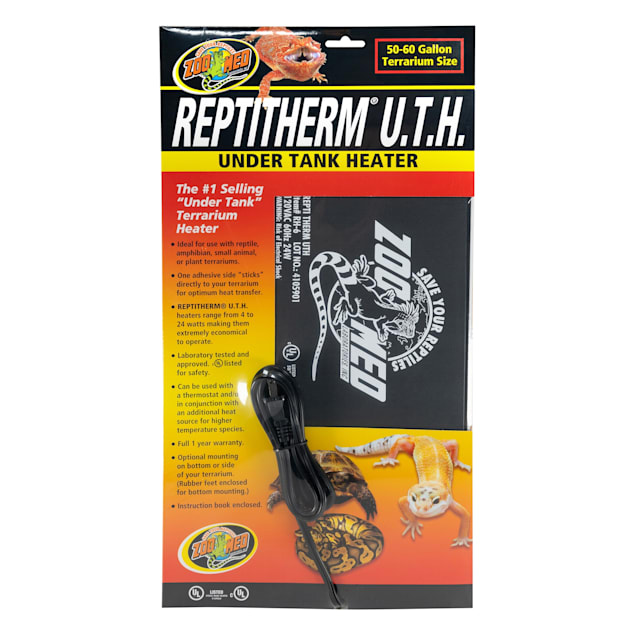 Zoo Med 50-60 gallon Repti Therm Under Tank Heater RH-6 Reptile Heat Pad Mat UTH 