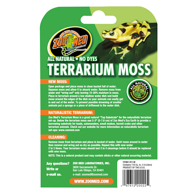 Natural Reptile Moss Premium Sphagnum Moss for Reptiles Incubation Medium