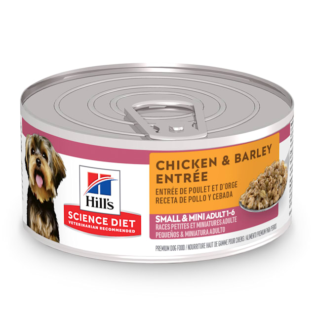 Hill's Science Diet Adult Small Paws Chicken & Barley Entree Canned Dog ...