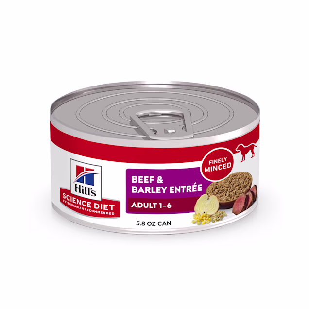 Hill's Science Diet Beef & Barley Entree Adult Canned Dog Food, 5.8 oz., Case of 24 - Carousel image #1
