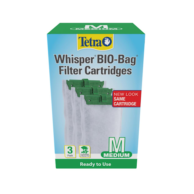 Tetra Whisper Bio-Bag Medium Disposable Filter Cartridges for Aquariums, 3 Count - Carousel image #1