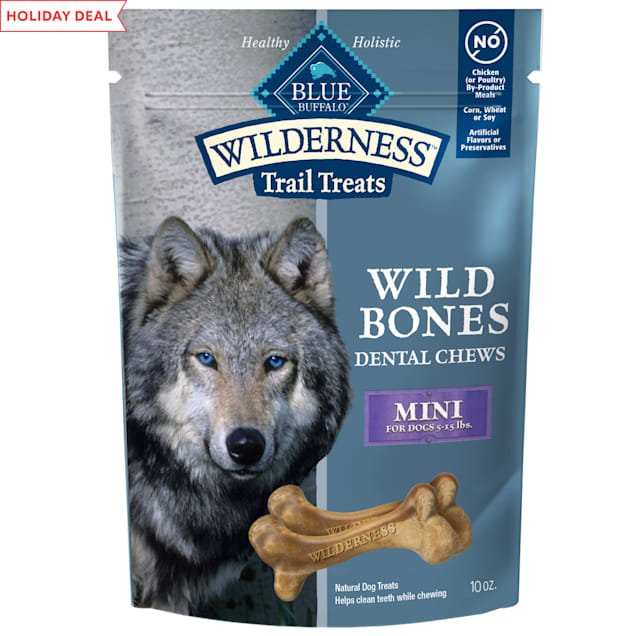 Blue Buffalo Blue Wilderness Wild Bones Mini Dog Chews, 10 oz. Petco