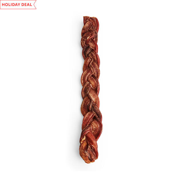 Good Lovin' Braided Bully Stick Dog Chew, 12inch, Pack of 2 Petco