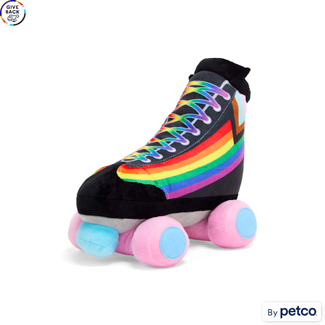 YOULY Pride Roller Skate Plush Dog Toy, Large - Carousel image #1