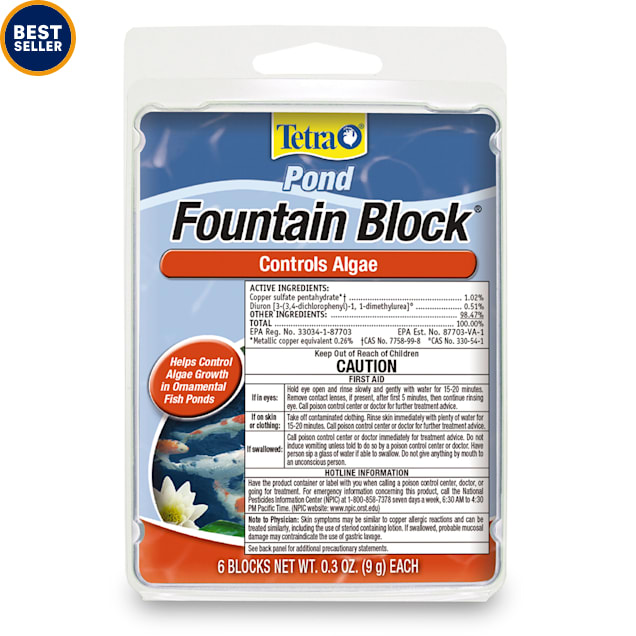 Tetra Pond Fountain Block Controls Algae Growth In Ornamental Fountains