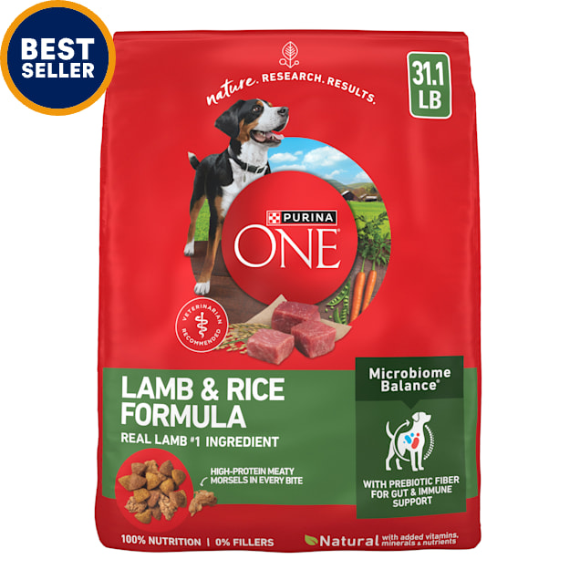 Purina ONE Natural SmartBlend Lamb & Rice Formula Dry Dog Food, 31.1 lbs.