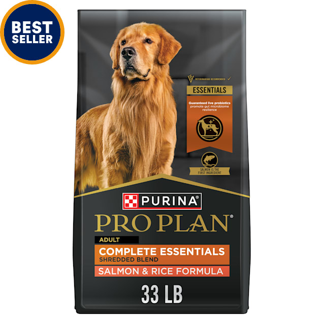 Purina Pro Plan High Protein With Probiotics Shredded Blend Salmon Rice Formula Dry Dog Food 33 Lbs Petco