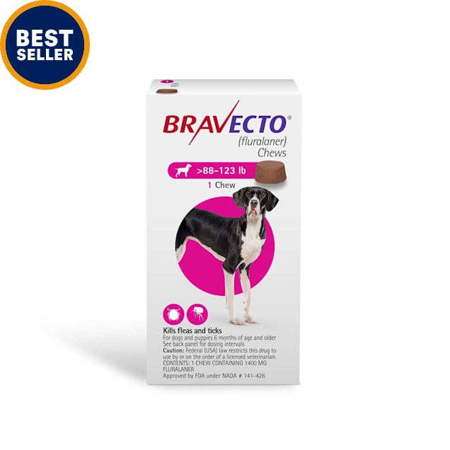 Bravecto Chews For Dogs 88 123 Lbs 3 Month Supply Petco