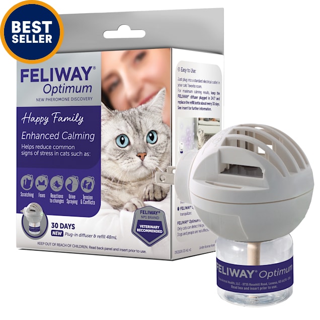 Feliway Optimum Diffuser & Refill Kit for Cats, 48 ml. - Carousel image #1