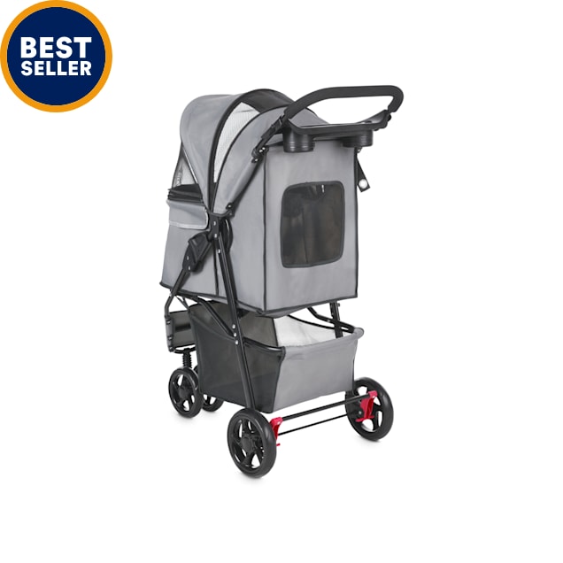 Good2go Paws Up Reflective Gray Pet Stroller For Pets Up To 30 Lbs Petco