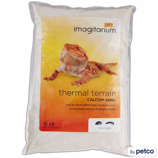 Imagitarium White Calcium Reptile Sand, 10lbs - Carousel image #1