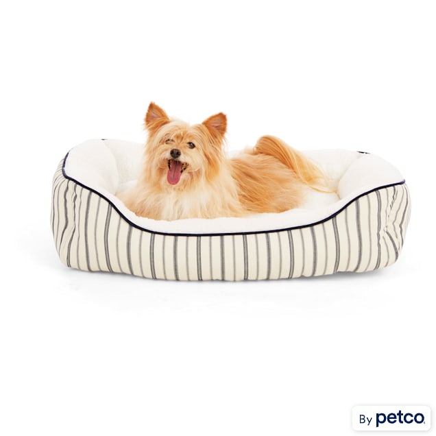 EveryYay Blue Nautical Striped Nester Dog Bed, 32