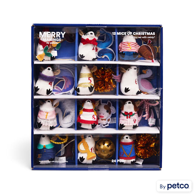 Merry Makings 12 Days of Christmas Cat Toy Set, Large | Petco