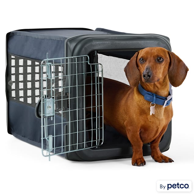 EveryYay Pop-Up Travel Pet Kennel, 14.25" H, Small, Grey - Carousel image #1