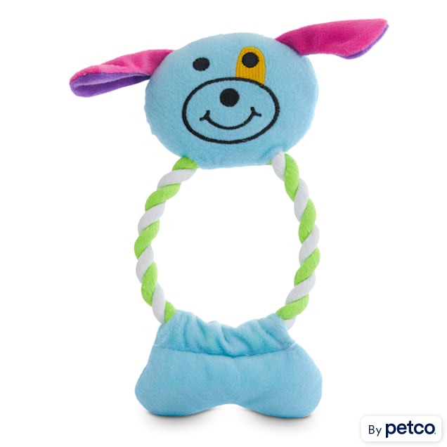 Petco In The Loop Animal Plush & Rope Dog Toy in Various Styles, Medium - Carousel image #1