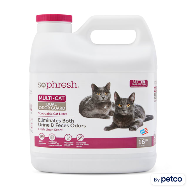 So Phresh Dual Odor Guard Scoopable Cat Litter, 16 lbs.