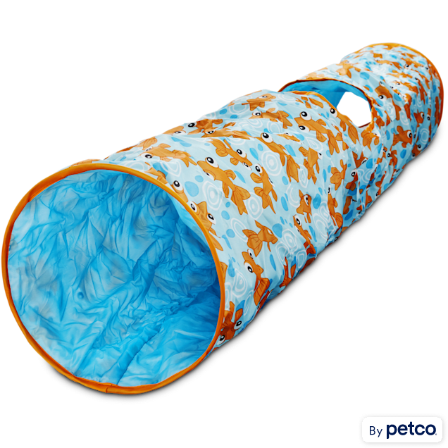 Leaps & Bounds Peek-a-Boo Pipe Cat Tunnel, 51" L X 9.5" W - Carousel image #1