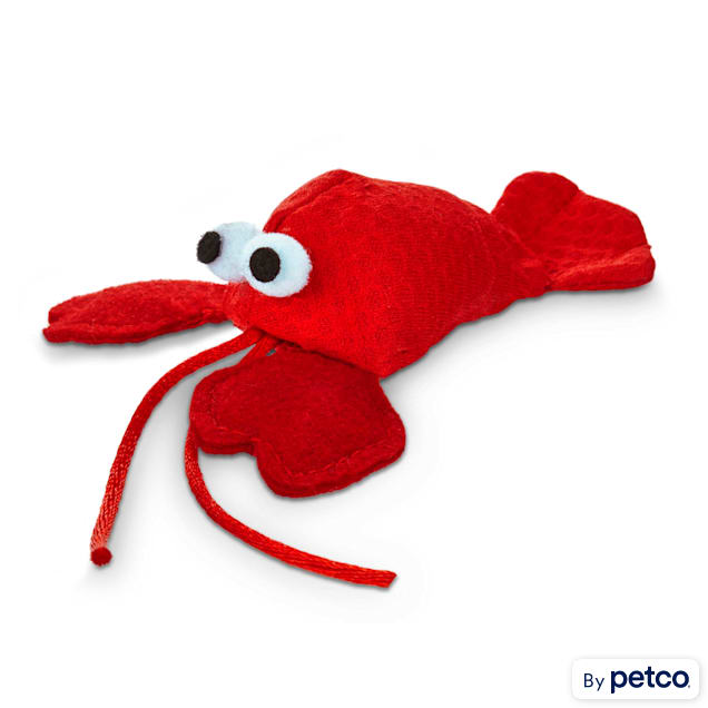Leaps Bounds Lobster with Catnip Cat Toy 4.5