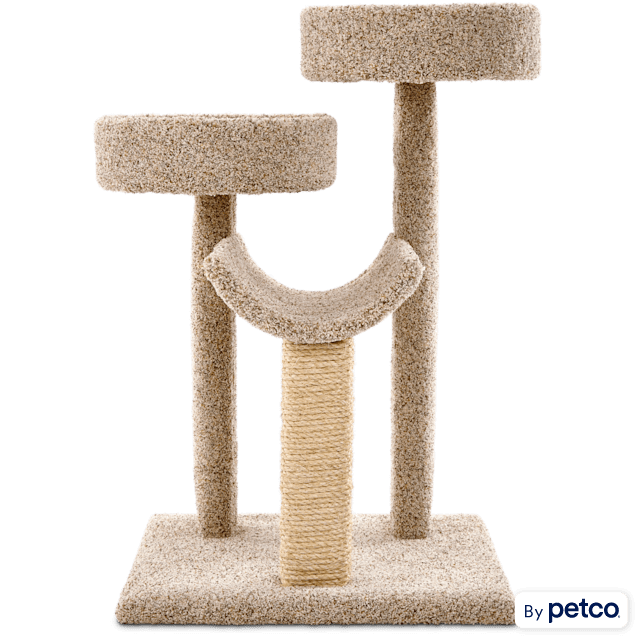 EveryYay Lookout Loft 3-Level Cat Tree with Scratch Posts, 28" L X 19.5" W X 37" H - Carousel image #1