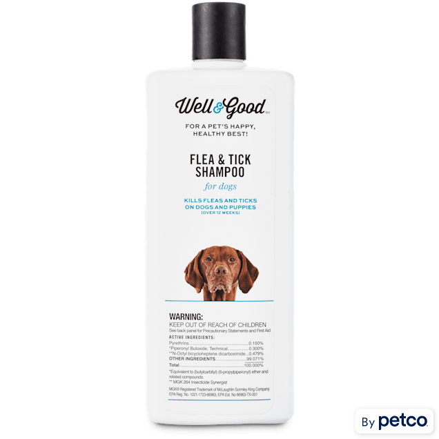 Well & Good Flea and Tick Treatment Shampoo for Dogs & Puppies, 16 fl. oz. - Carousel image #1