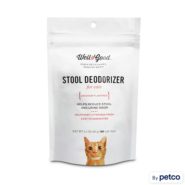 Well & Good Stool Deodorizer Soft Cat Chews, Pack of 60 chews - Carousel image #1