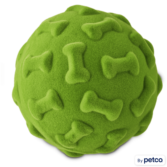 Leaps & Bounds Medium Flocked Foam Ball Toy