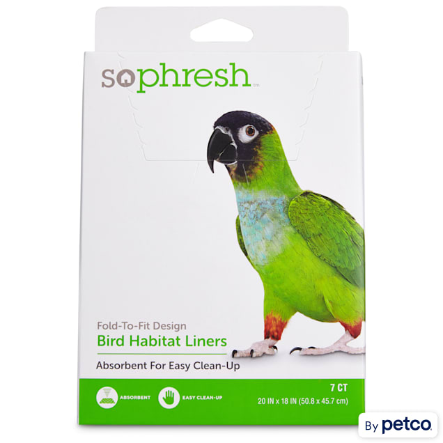So Phresh Absorbent Cage Liners for Birds, 20 in