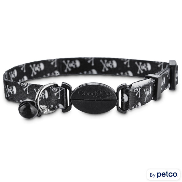 Good2Go Skull Print Black Cat Collar - Carousel image #1