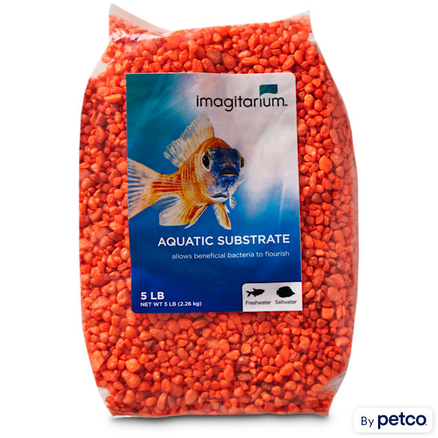 Imagitarium Orange Aquarium Gravel, 5 lbs - Carousel image #1