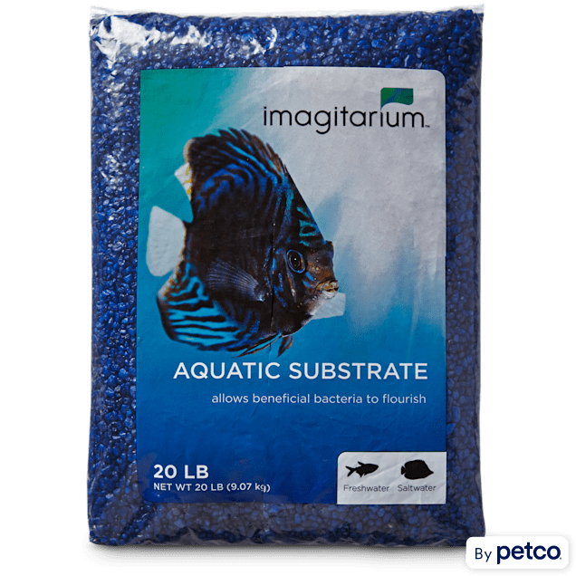 Imagitarium Dark Blue Aquarium Gravel, 20 LBS - Carousel image #1
